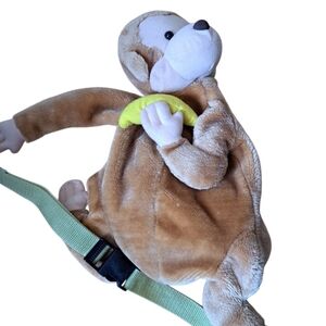 🎁 Plush Monkey Mini Backpack – Quirky & Cute!